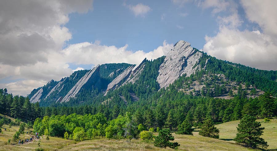 The Flatirons along Colorado's Front Range